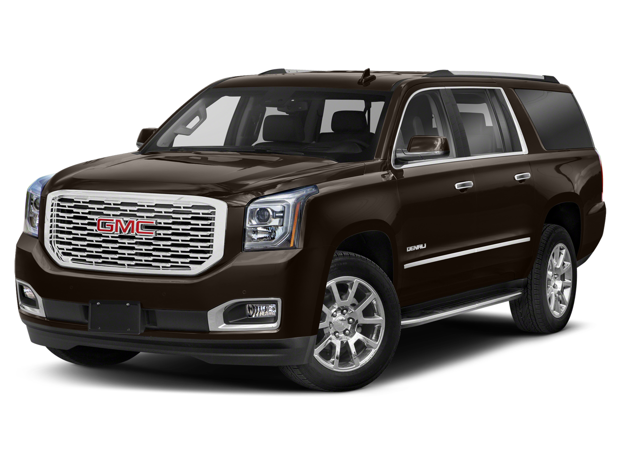 2019 GMC Yukon XL Denali in White Frost Tricoat — front three-quarter view