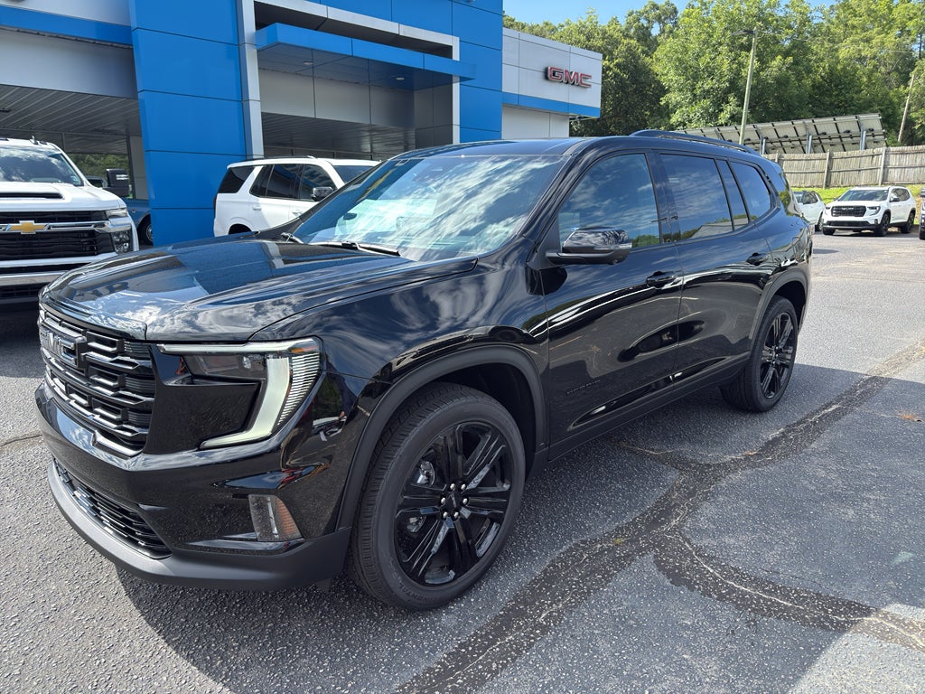 2026 GMC Acadia Elevation in Ebony Twilight Metallic — front three-quarter view