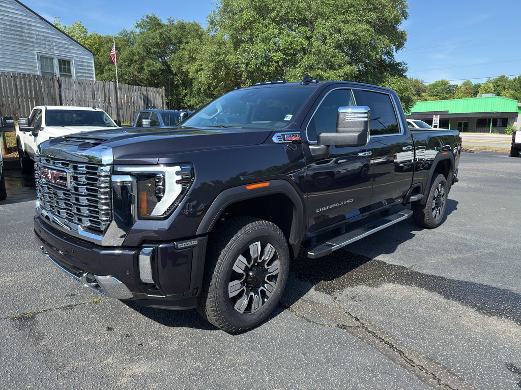 2026 GMC Sierra 2500 HD Denali in Titanium Rush Metallic — front three-quarter view
