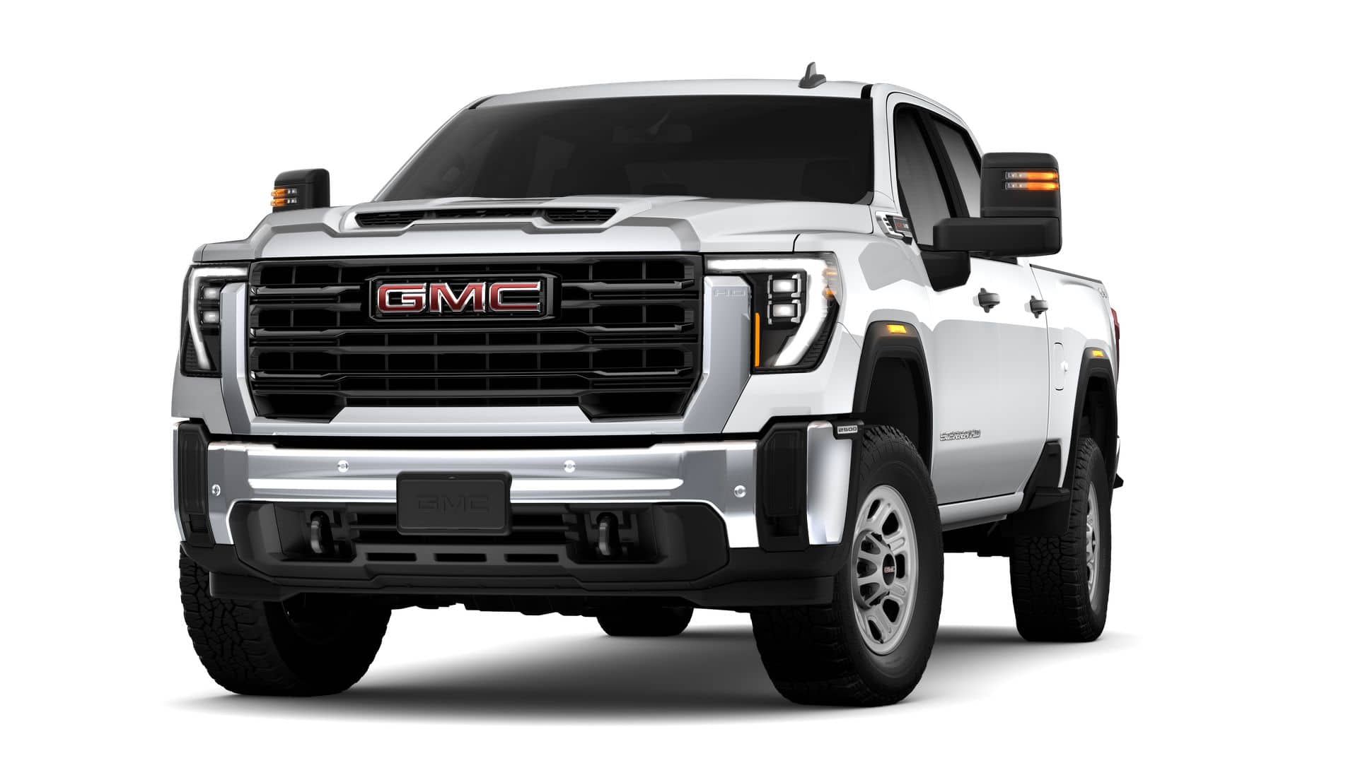 2026 GMC Sierra 2500 HD Pro in Summit White — front three-quarter view