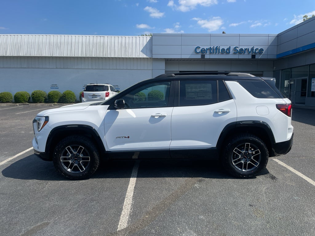 2026 GMC Terrain AT4 in Summit White — front three-quarter view