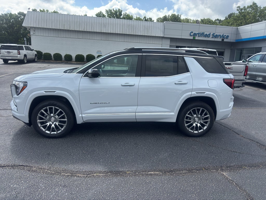 2026 GMC Terrain Denali in Glacier White Tricoat — front three-quarter view